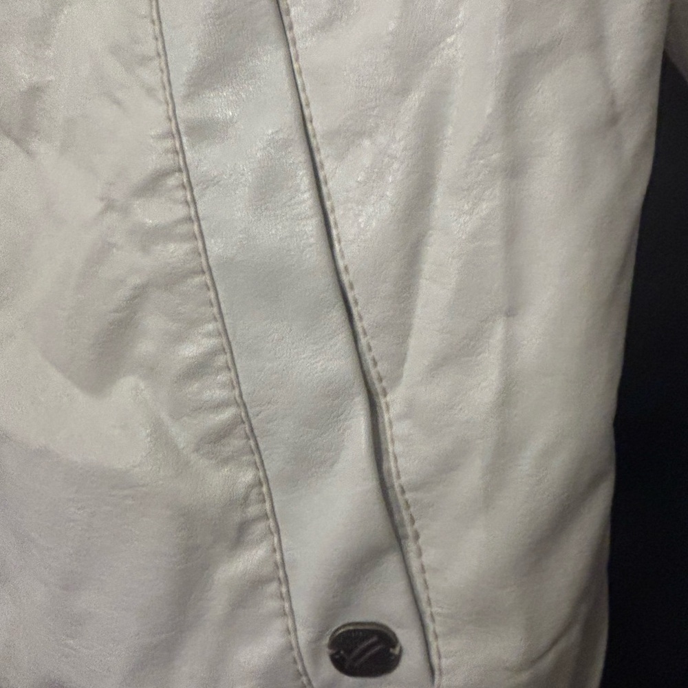 William Rast White Zip Up Bomber Jacket Size SP Streetwear - Picture 7 of 13